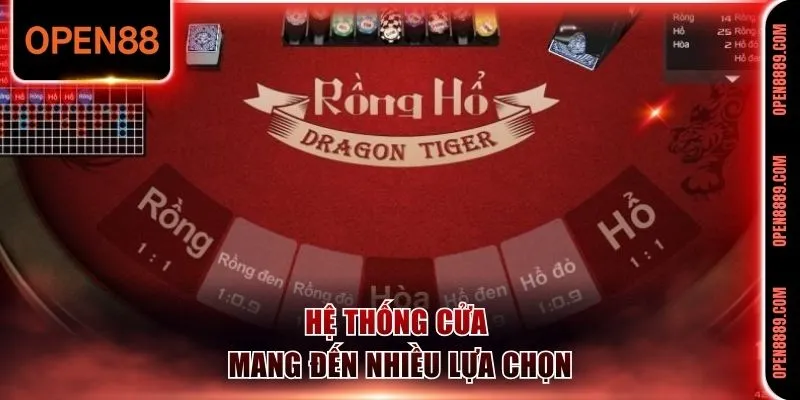 Hệ thống cửa mang đến nhiều lựa chọn