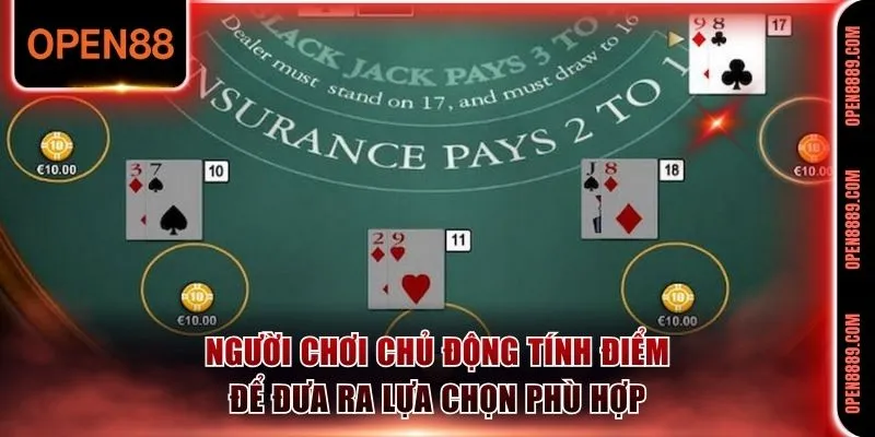 Người chơi chủ động tính điểm để đưa ra lựa chọn phù hợp